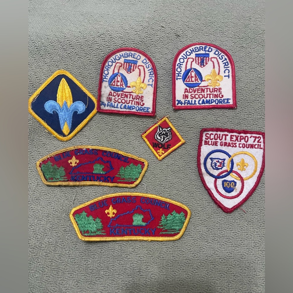 VINTAGE BOY SCOUT PATCHES 1970'S LOT BSA webelos